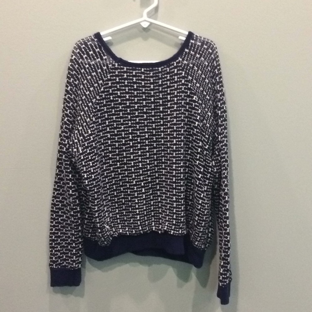 Nordstrom Soprano Blue & White Girls Knit Sweater‎